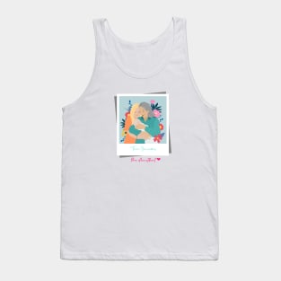 Three Generations, One Heartbeat - Grandma Mother Daughter/ Mother's Day Tank Top